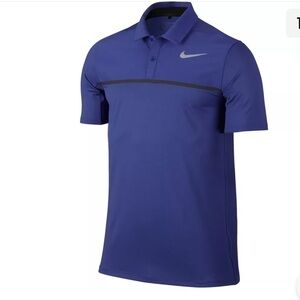 NIKE DRI-FIT Mobility Remix Precision Golf Polo Shirt Deep Night Men's